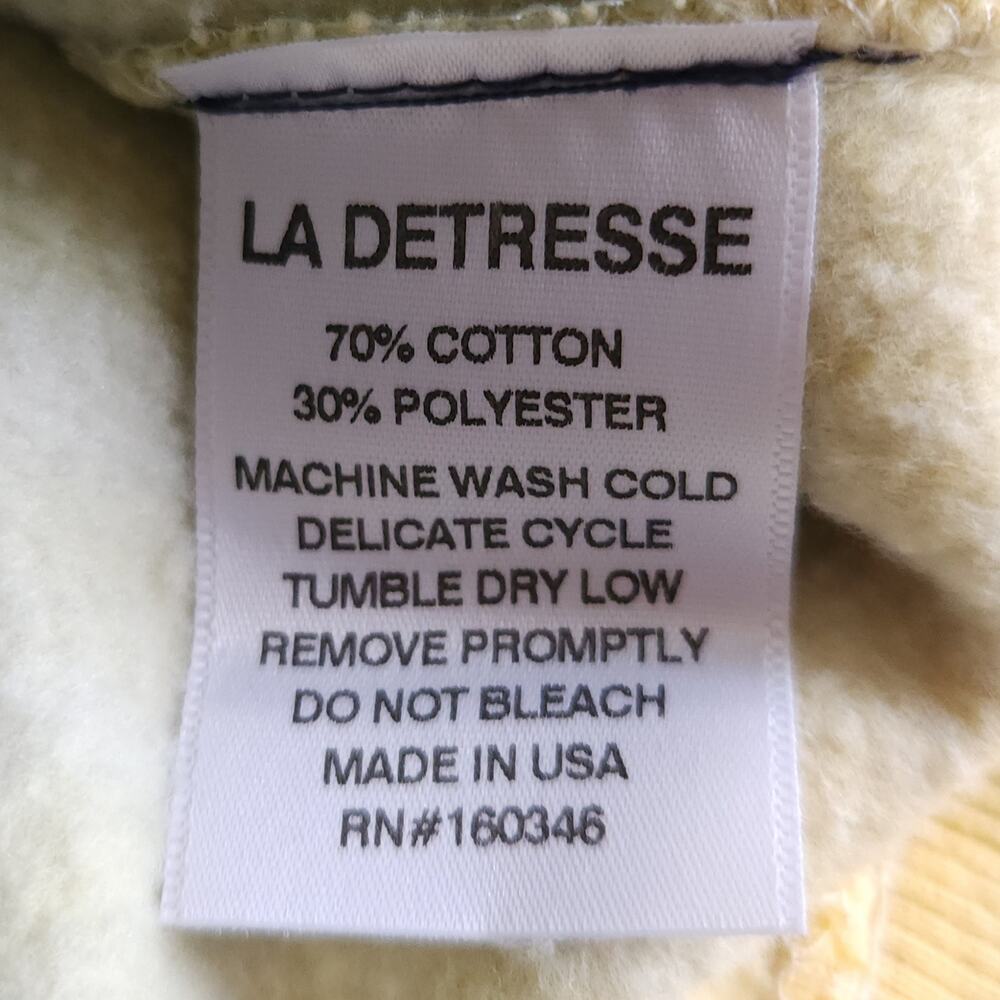 LA DETRESSE Tropicali Sleeveless Pullover tie dye psychedelic sweatshirt S NEW - Picture 5 of 6